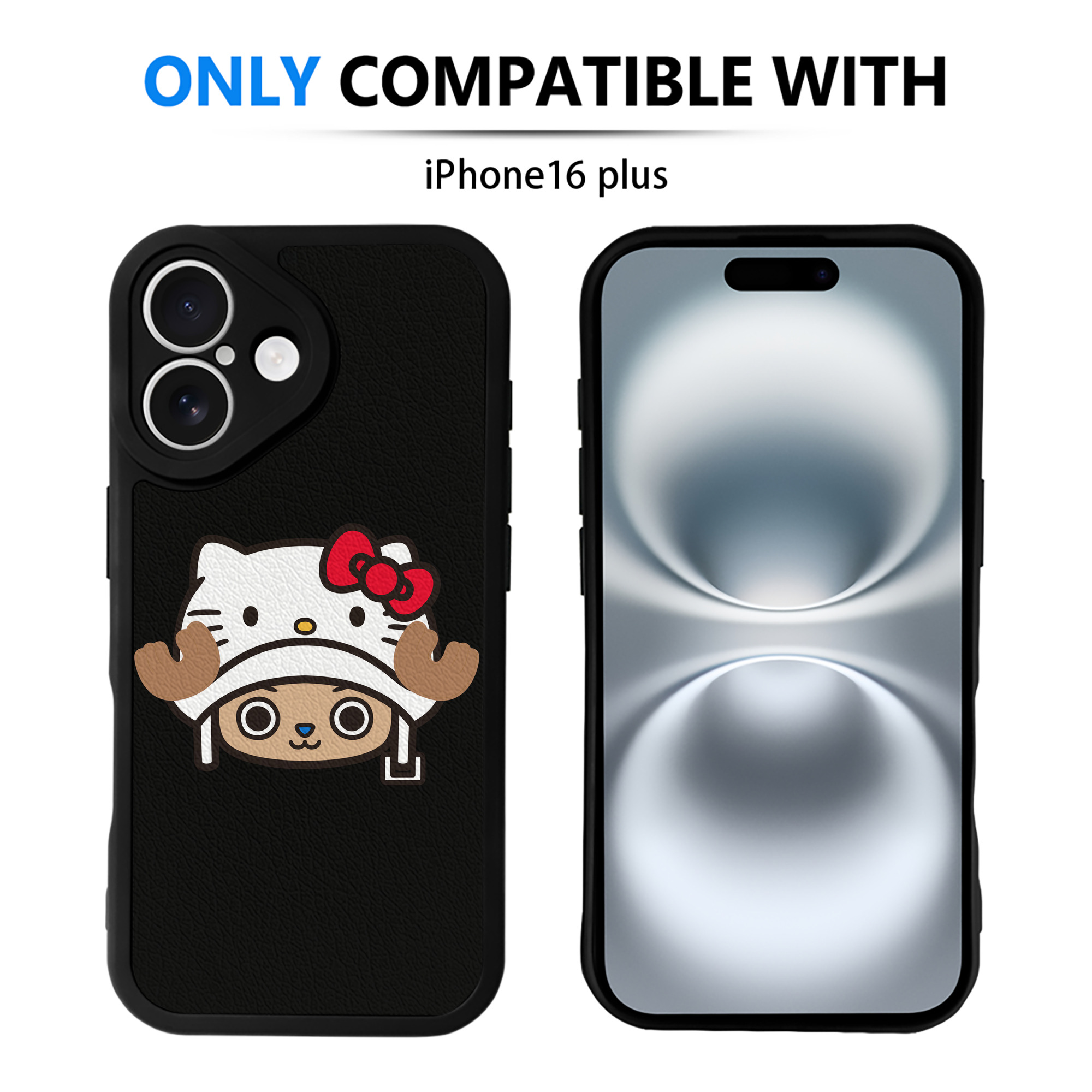 （画像用） Hello Kitty ハローキティ 【iPhone 16シリーズ対応】シリコンスマホケース（レザー調） 材質：シリコン